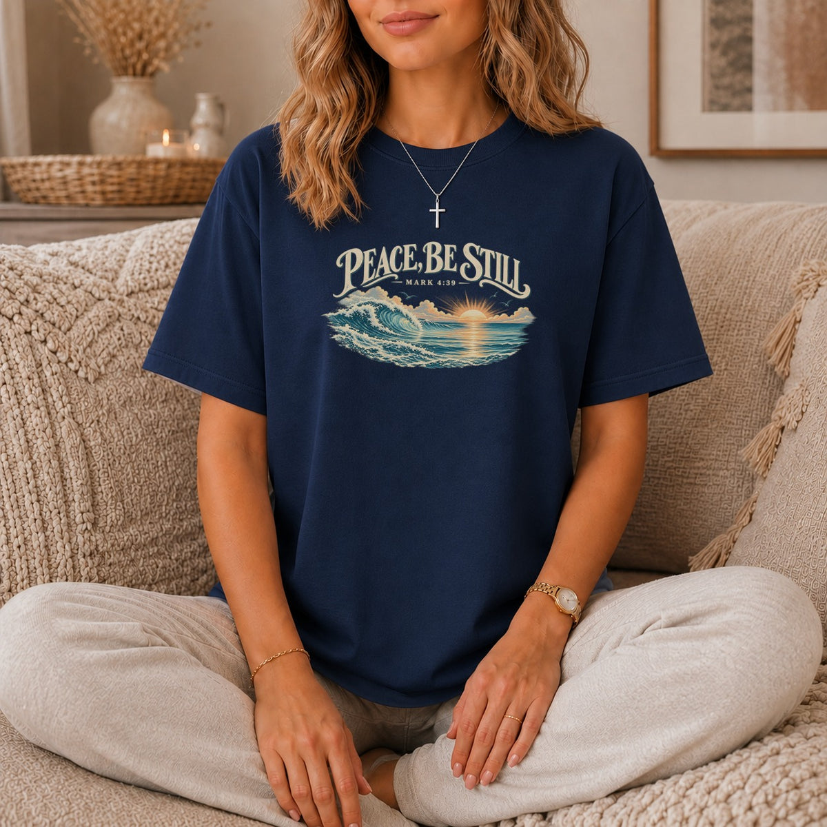 Peace Be Still Vintage Wave T-Shirt