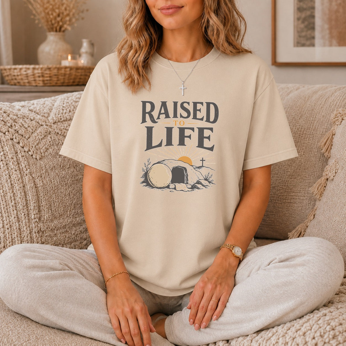 Raised To Life Empty Tomb Graphic T-Shirt
