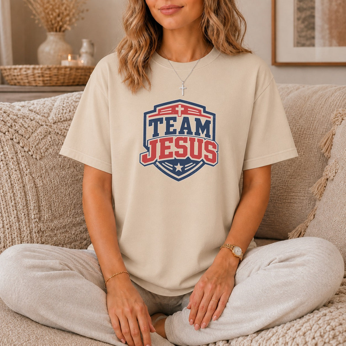 Team Jesus Varsity Crest T-Shirt