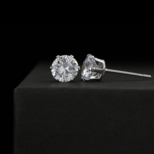 Cubic zirconia stud earrings — Christian jewelry gift | The Faith World