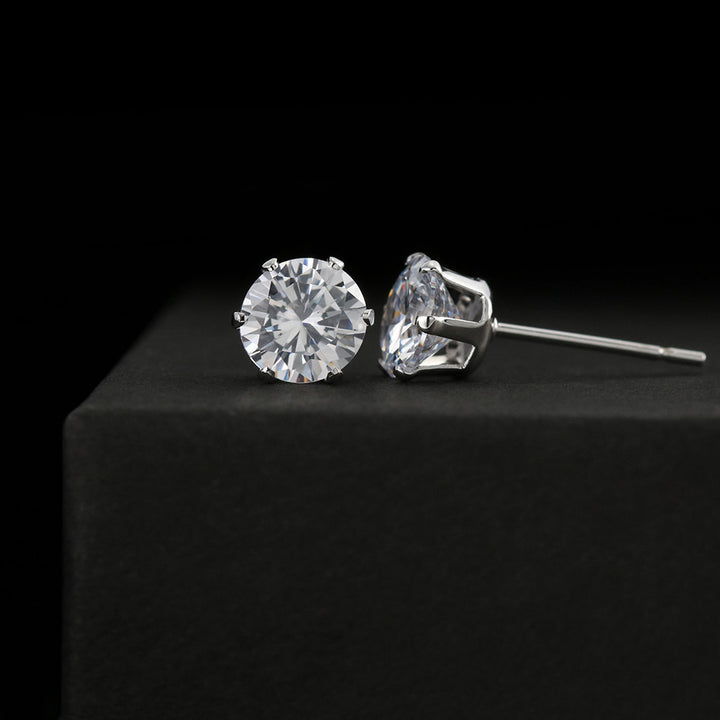 Cubic zirconia stud earrings — Christian jewelry gift | The Faith World