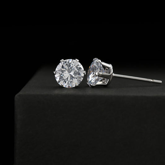 Cubic zirconia stud earrings — Christian jewelry gift | The Faith World