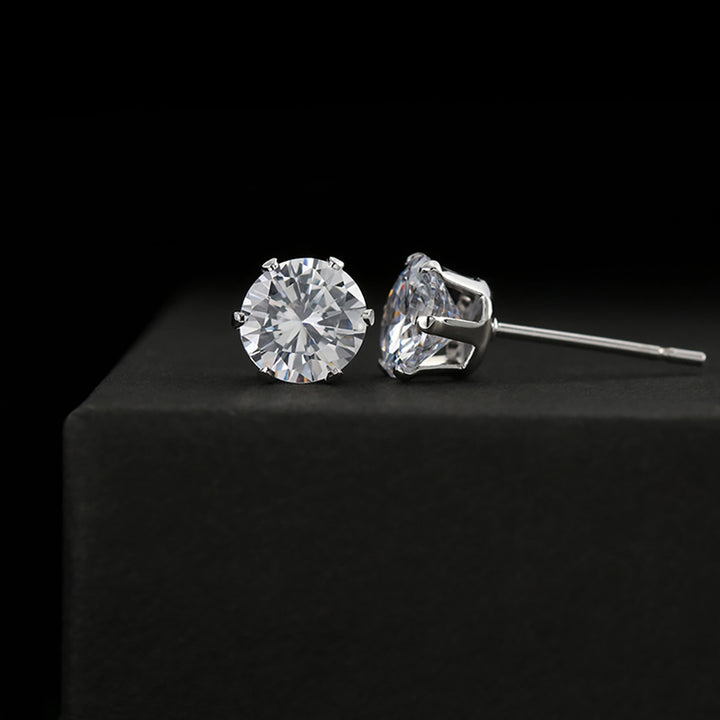 Cubic zirconia stud earrings — Christian jewelry gift | The Faith World
