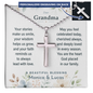 Dear Grandma — Cross Necklace with Ball Chain | A Beautiful Blessing Christian Gift