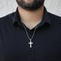 Get Well Soon Cross Necklace with Personalized Card – Engraved Faith Gift for Someone Sick