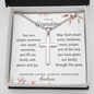 Dear Grandma Cross Necklace with Ball Chain — Forever in Our Hearts | Christian Gift