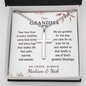 Personalized Cross Necklace for Grandma with Ball Chain – Christian Grandmother Gift