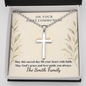 Personalized Cross Necklace for First Communion – Engraved Ball Chain Keepsake Gift