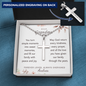 Dear Grandma Cross Necklace with Ball Chain — Forever in Our Hearts | Christian Gift