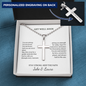 Get Well Soon Cross Necklace with Personalized Card – Engraved Faith Gift for Someone Sick