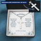 Personalized Baptism Gift for Boy – Engraved Cross Necklace