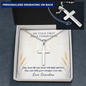 On Your First Holy Communion – Engraved Cross Necklace with Ball Chain