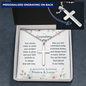 Dear Grandma — Cross Necklace with Ball Chain | A Beautiful Blessing Christian Gift