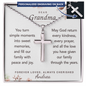 Dear Grandma Cross Necklace with Ball Chain — Forever in Our Hearts | Christian Gift