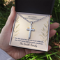 Personalized Cross Necklace for First Communion – Engraved Ball Chain Keepsake Gift
