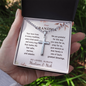 Personalized Cross Necklace for Grandma with Ball Chain – Christian Grandmother Gift