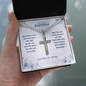 Personalized Baptism Gift for Boy – Engraved Cross Necklace