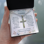 Dear Grandma — Cross Necklace with Ball Chain | A Beautiful Blessing Christian Gift
