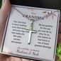 Personalized Cross Necklace for Grandma with Ball Chain – Christian Grandmother Gift