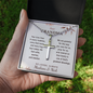 Personalized Cross Necklace for Grandma with Ball Chain – Christian Grandmother Gift