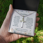 Dear Grandma — Cross Necklace with Ball Chain | A Beautiful Blessing Christian Gift
