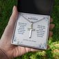 Personalized Baptism Gift for Boy – Engraved Cross Necklace