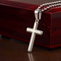 Personalized Cross Necklace for Grandma with Ball Chain – Christian Grandmother Gift