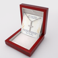 On Your First Holy Communion – Engraved Cross Necklace with Ball Chain