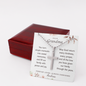 Dear Grandma Cross Necklace with Ball Chain — Forever in Our Hearts | Christian Gift