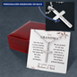 Personalized Cross Necklace for Grandma with Ball Chain – Christian Grandmother Gift