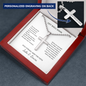 Get Well Soon Cross Necklace with Personalized Card – Engraved Faith Gift for Someone Sick