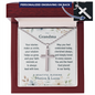 Dear Grandma — Cross Necklace with Ball Chain | A Beautiful Blessing Christian Gift