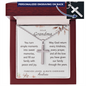 Dear Grandma Cross Necklace with Ball Chain — Forever in Our Hearts | Christian Gift