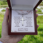 Personalized Cross Necklace for Grandma with Ball Chain – Christian Grandmother Gift