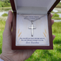 On Your First Holy Communion – Engraved Cross Necklace with Ball Chain