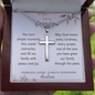 Dear Grandma Cross Necklace with Ball Chain — Forever in Our Hearts | Christian Gift