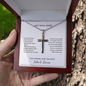 Get Well Soon Cross Necklace with Personalized Card – Engraved Faith Gift for Someone Sick