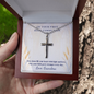 On Your First Holy Communion – Engraved Cross Necklace with Ball Chain