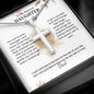 Personalized cross necklace with engraved message — Christian gift for daughter from Dad | The Faith World