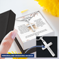 Personalized cross necklace with engraved message — Christian gift for daughter from Dad | The Faith World
