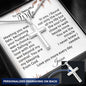 Engraved cross necklace — personalized Christian gift for wife | The Faith World