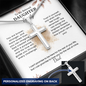 Personalized cross necklace with engraved message — Christian gift for daughter from Dad | The Faith World