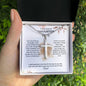 Personalized cross necklace with engraved message — Christian gift for daughter from Dad | The Faith World