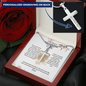 Personalized cross necklace with engraved message — Christian gift for daughter from Dad | The Faith World