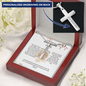 Personalized cross necklace with engraved message — Christian gift for daughter from Dad | The Faith World