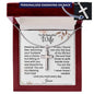Engraved cross necklace — personalized Christian gift for wife | The Faith World