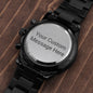 Personalized graduation watch gold — Christian keepsake gift for men | The Faith World