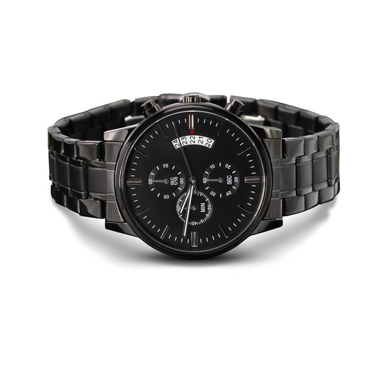 Personalized engraved graduation watch for men — Christian gift from parents | The Faith World
