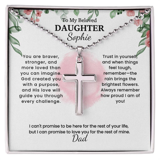 Timeless Bond cross necklace for daughter — Christian gift | The Faith World
