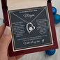 To My Beautiful Wife necklace packaging — faith jewelry anniversary gift | The Faith World